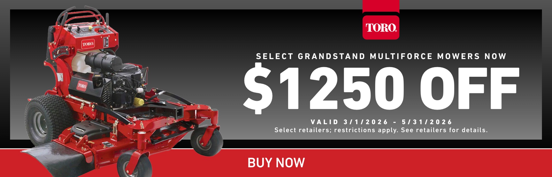 Get $1,250 Off GrandStand® MULTI FORCE – One machine. Year-round productivity. – Residential Lawn Mowers