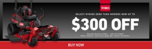 Read more about the article Get $300 Off MyRIDE® Zero Turn Mowers – Comfort meets performance – Commercial Lawn Mowers