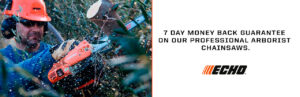 Read more about the article 7 DAY MONEY BACK GUARANTEE ON ECHO ARBORIST CHAINSAWS – Commercial Lawn Edgers